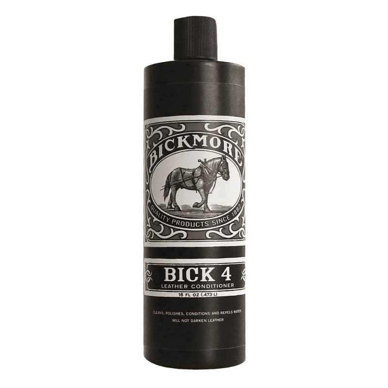 Bickmore Bick 4 leather conditioner, 16 oz tin with colorless formula for vegetable-tanned leather